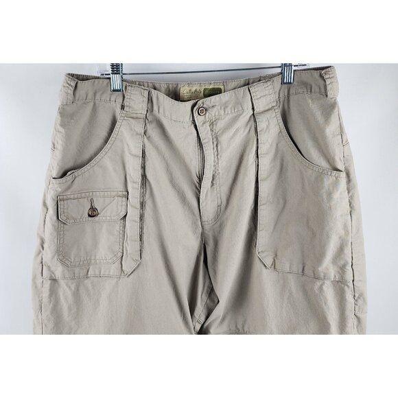 Cabelas Pants Mens 36x31 Beige Outdoor Convertible Pants Ankle Zips - Picture 2 of 9